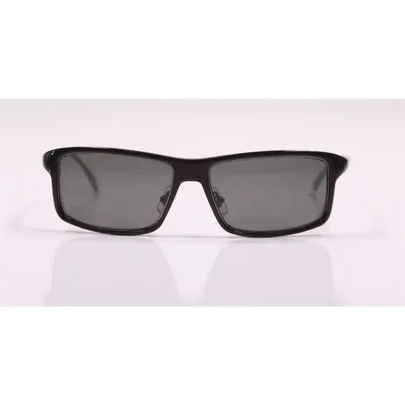 Kiton Titanium Ischia Dark Brown Luxury Rectangular Sunglasses Made in Japan